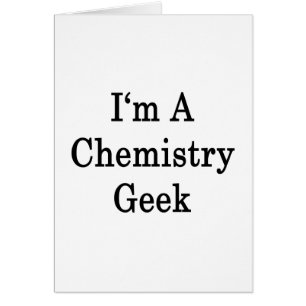 Je suis un geek de chimie