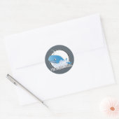 Je suis un gros contrat - Sticker rond classique,  (Enveloppe)