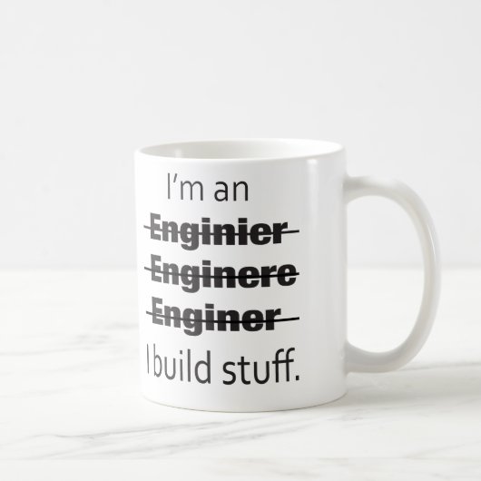 Je suis un ingénieur Mug (Droite)