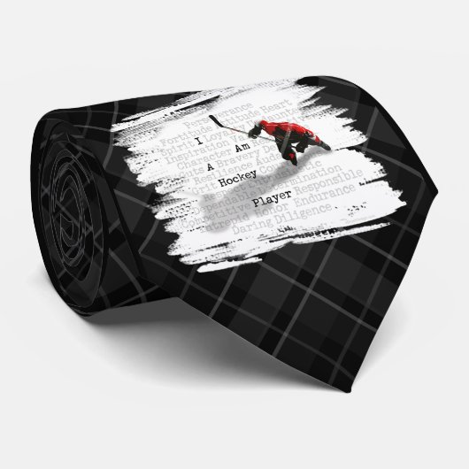 Je Suis Un Joueur De Hockey cravate (Roulé)