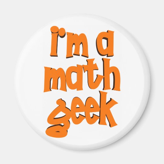 JE SUIS UN MAGNET GEEK DE MATHS (Devant)