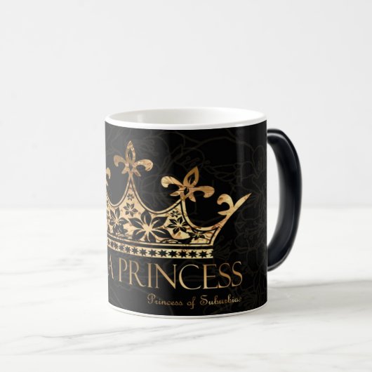 Je suis un noir de la princesse w/Crown tasse (Devant droit)
