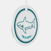 Je suis un peu... REQUIN! Ornement de Noël (Avant droite)