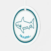 Je suis un peu... REQUIN! Ornement de Noël (Avant gauche)