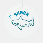Je suis un peu... REQUIN! Ornement de Noël (Verso)
