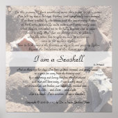 Je suis un Poster Seashell 24x24Matte ou Digital v (Devant)