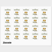 Je Suis Un Programmeur Drôle Autocollant Rond Clas (Feuille)