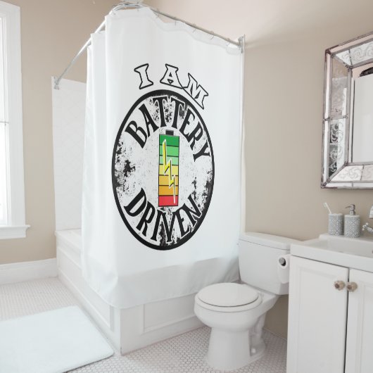 Je suis un rideau de douche à piles (En situation)