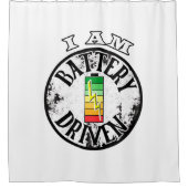 Je suis un rideau de douche à piles (Devant)