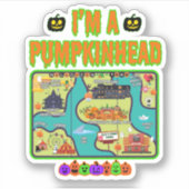 Je suis un Sticker de carte Pumpkinhead (Devant)