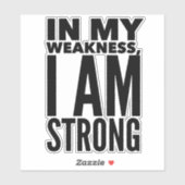 Je Suis Un Sticker En Vinyle Fort (Feuille)