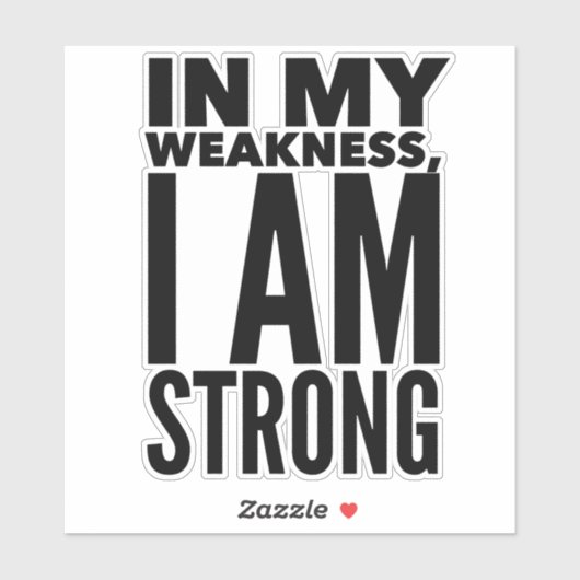 Je Suis Un Sticker En Vinyle Fort (Feuille)