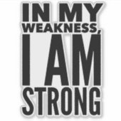 Je Suis Un Sticker En Vinyle Fort (Devant)