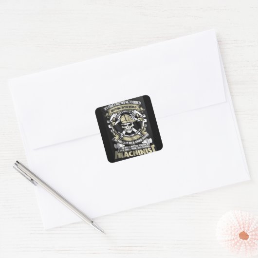 Je suis un Sticker Machiniste (Enveloppe)