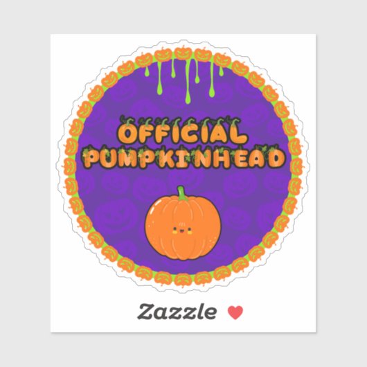 Je suis un Sticker Pumpkinhead 1 (Feuille)