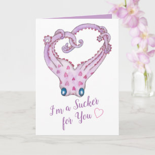 Je suis un Sucker pour vous Carte Saint Valentin P