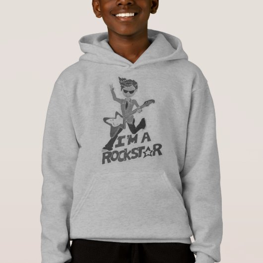 Je suis un sweat - shirt à capuche rockstar de (Devant)