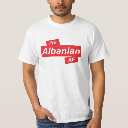 Je suis un T-shirt AF albanais (Devant)