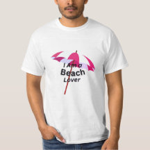 Je suis un t-shirt amateur de plage