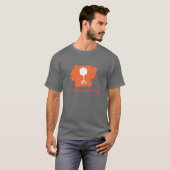 Je suis un T-shirt de logo de Phagehunter (orange) (Devant entier)