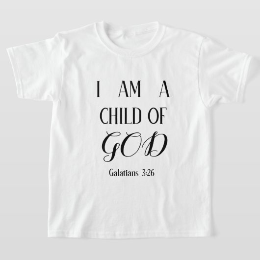 Je suis un T-shirt enfant de Dieu (Poser)