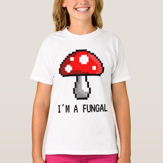 Je suis un T-shirt fongique de champignon de pixel (Devant)