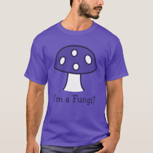 Je suis un T-shirt pourpre de champignon de