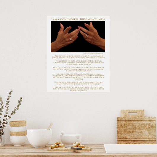 Je Suis Un Travailleur Social, Voici Mon Poster À  (Cuisine)