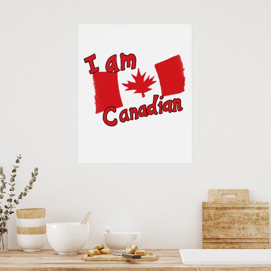 Je suis une affiche canadienne (Cuisine)
