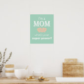 Je suis une affiche d'impression super puissance m (Cuisine)