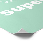 Je suis une affiche d'impression super puissance m (Coin)