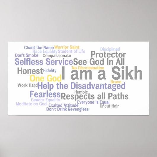 Je suis une affiche sikh (Devant)
