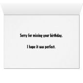 Je Suis Une Carte D'Anniversaire Achevée Parfaite (Intérieur Horizontal (Bas))