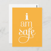 Je suis une carte postale Affirmation sécurisée (Devant / Derrière)