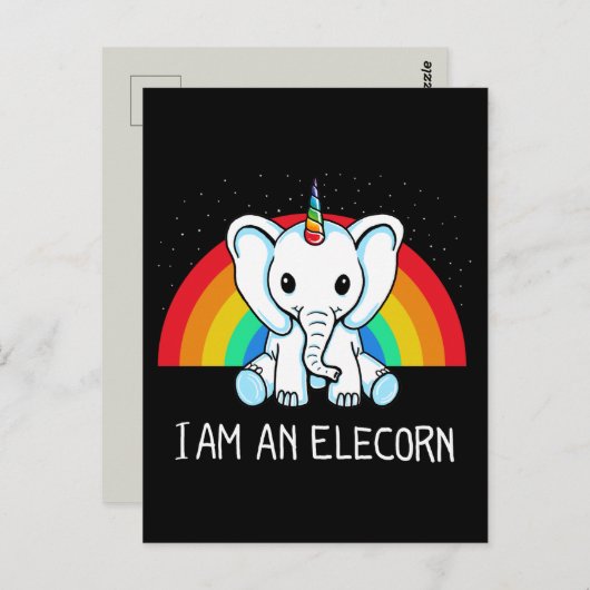 Je suis une carte postale Elecorn (Devant / Derrière)