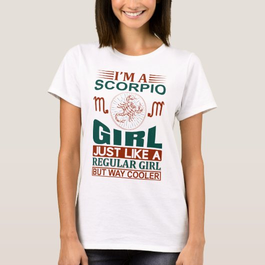 Je Suis Une Cool Scorpio  Zodiac Sign T-Shirt (Devant)