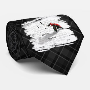 Je suis une cravate de joueur de hockey