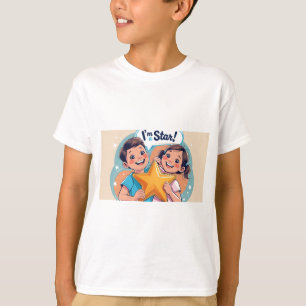 Je suis une étoile ! T-shirt Motivational mignon p