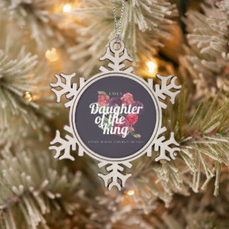 "Je suis une fille du Roi" Décoration de Noël