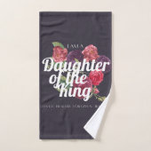 "Je suis une fille du Roi" Serviette (Serviette à main)