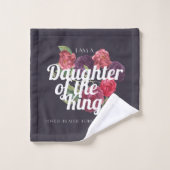 "Je suis une fille du Roi" Serviette (Gant de toilette)