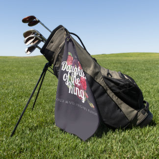 "Je suis une fille du Roi" serviette de golf