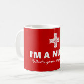 Je suis une infirmière ce qui est votre tasse de (Devant gauche)