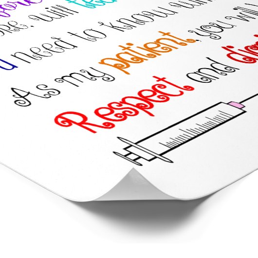 Je Suis Une Infirmière Poster II (Coin)