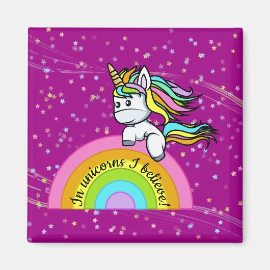 Je suis une licorne - Magnet (Devant)
