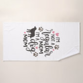 Je suis une maman du chien (Serviette de bain)