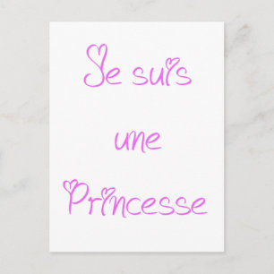 Je suis une princesse briefkaart