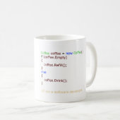 Je suis une tasse de café de programmeur (Devant droit)