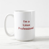Je suis une tasse de café professionnelle de Linux (Gauche)