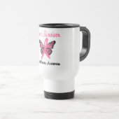 Je suis une tasse de voyage de cancer du sein de (Devant droit)